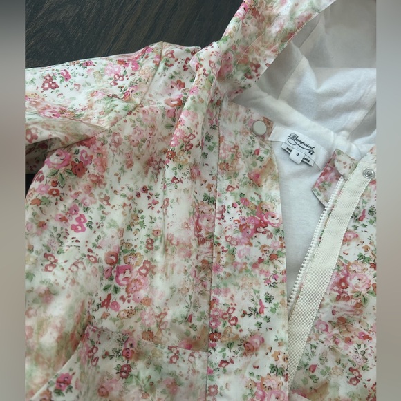 Bonpoint floral coated raincoat w/ cotton lining - Picture 3 of 5